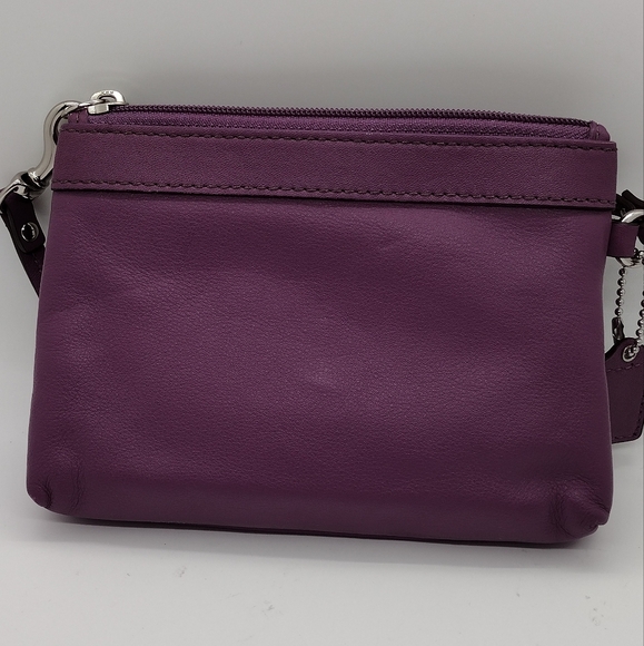 Coach Plum Small Wristlet - Picture 2 of 7